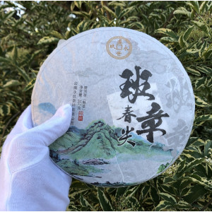 Шу пуэр Huang Xuechun Jianbao Pu'er 2020 год блин 357 г